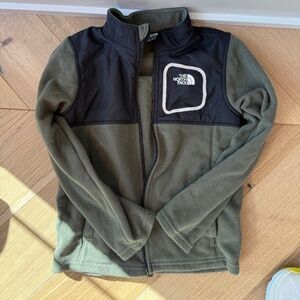 NORTHFACE CHILDRENS FLEECE JACKET GREEN